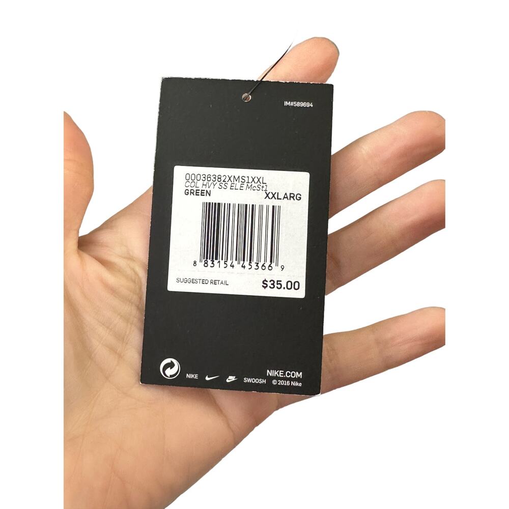 Nike Green Michigan State Spartans Cotton Retro T-Shirt Men's XXL NEW - Picture 7 of 7